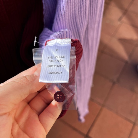 Pacsun/L.A. Hearts colorblock long sleeve crop top - Picture 5 of 5